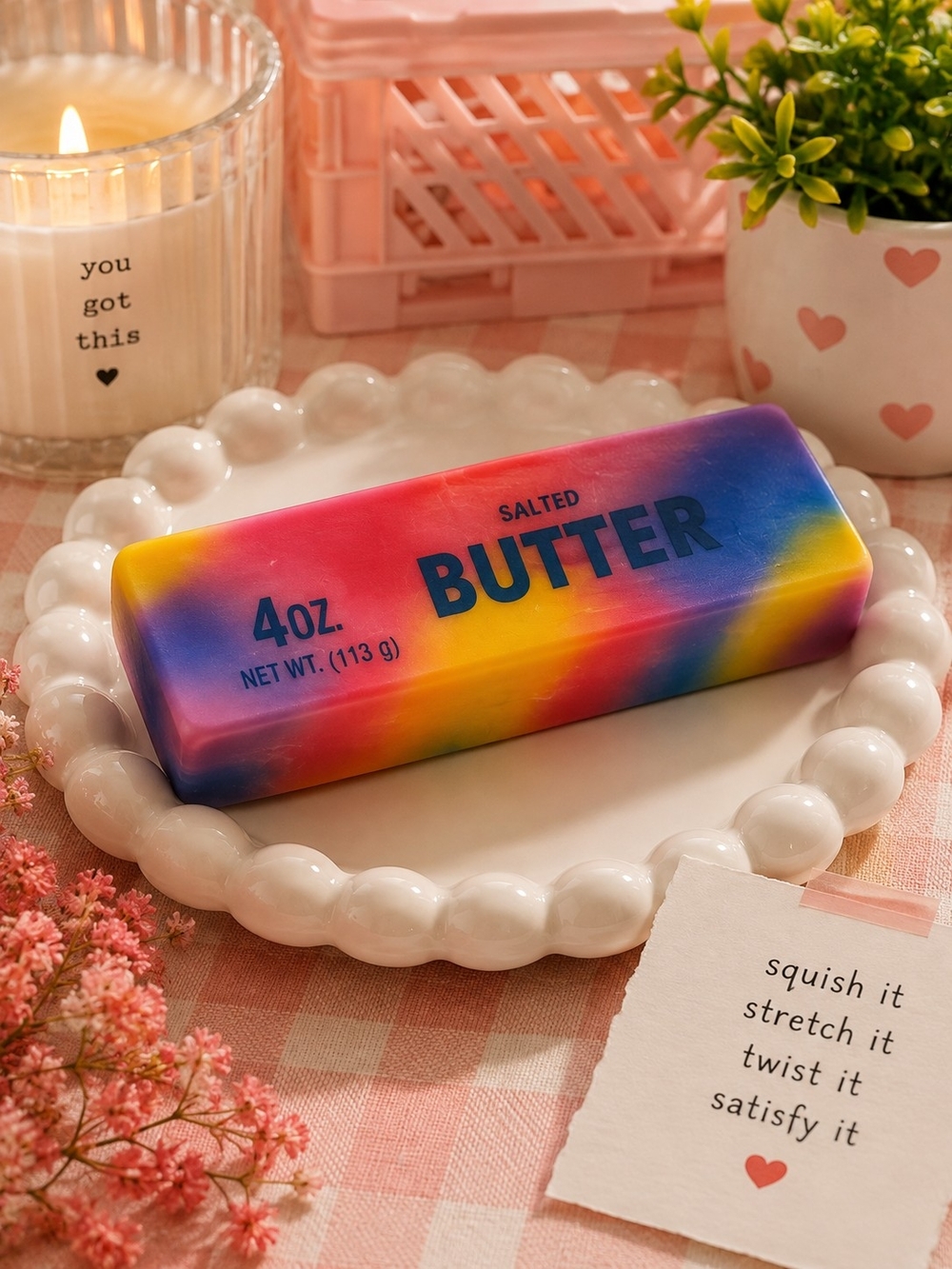 Viral Rainbow Squishy Butter Sensory Fidget Toy New